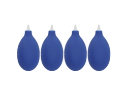Soplador De Polvo De Goma Portátil Potente De 4 Piezas Con Válvula De Retención Para Lentes De Teléfono Azules