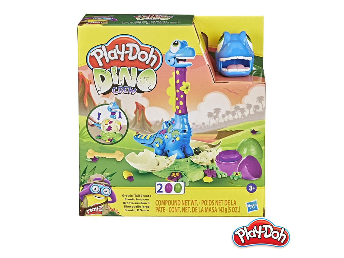 Blocs de Construcción PLAY-DOH Dino Cuello Largo Dino Crew (Edad Mínima: 3 Años - 6,7 x 20,3 x 21,6 cm)