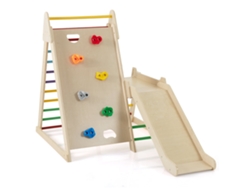 Parque infantil cubierto NORTHIX con tobogán y escaleras para trepar.