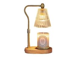 Fundidor de cera eléctrico, altura ajustable, 4 niveles de brillo, diseño elegante, para velas aromáticas abundantes.