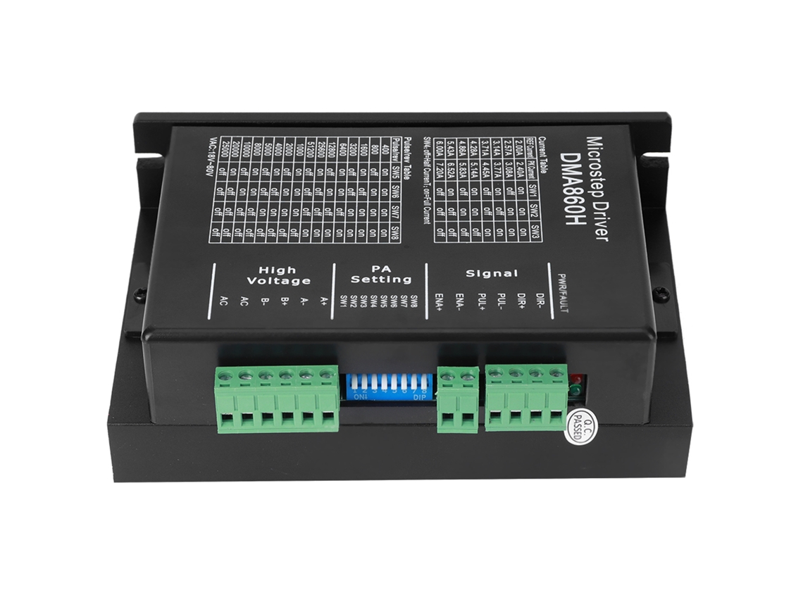 Controlador De Motor Paso A Paso Cnc Digital 32bit Ultra Bajo Ruido Dma860h 2.4-7.2a 18-80vac