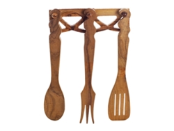 Percha Con Tres Cubiertos Para Colgar En Cocina Utensilios Colección Rústico Signes Grimalt BY SIGRIS