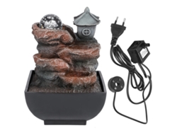 Fuente decorativa de sobremesa con agua corriente, luz y bola, enchufe UE 220 V, para uso doméstico y otros usos.