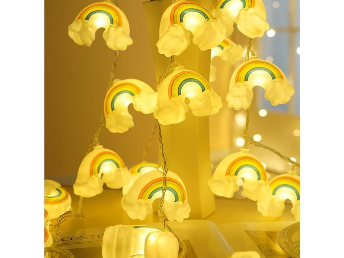 Guirnalda De Luces Arcoíris Para Decoración Del Hogar, Navidad, Jardín, Fiestas, Dormitorio, Regalo