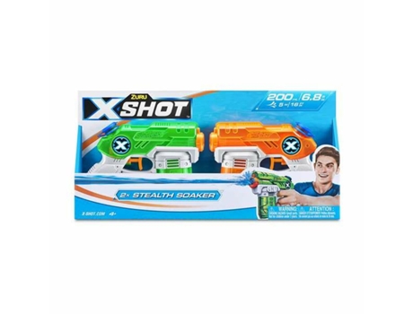 Pistola de Agua X-Shot Warfare Double Small Stealth 2 Piezas 16 x 13 x 3 cm