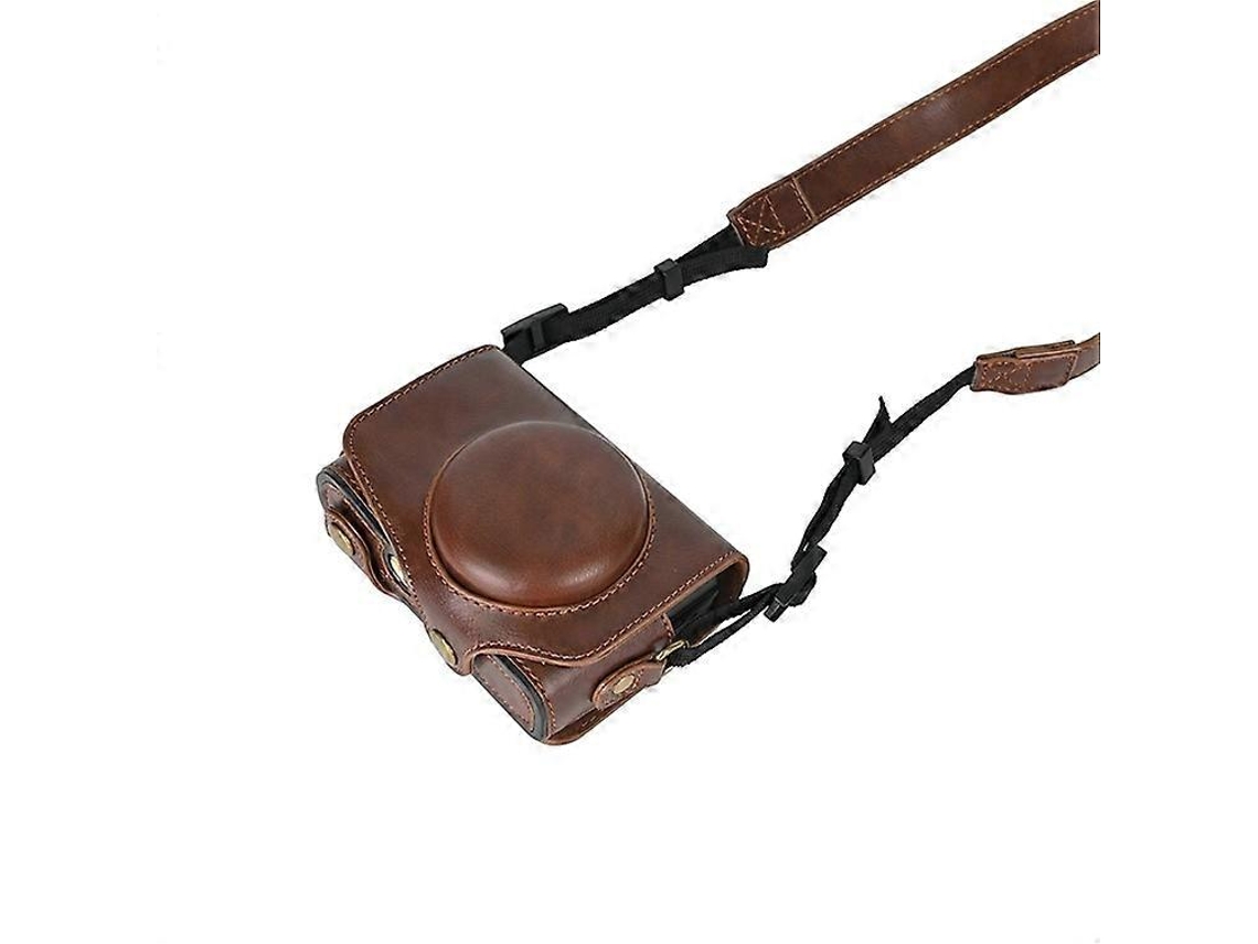 Bolsa para cámara compatible con Canon Sx740 HS/Sx730/Sx720, funda protectora de piel sintética, bolsa para cámara digital con correa para el hombro Facpoet