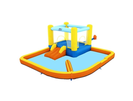Parque acuatico con cama elastica hinchable 365x340x152 cm. inflador electrico incluido.