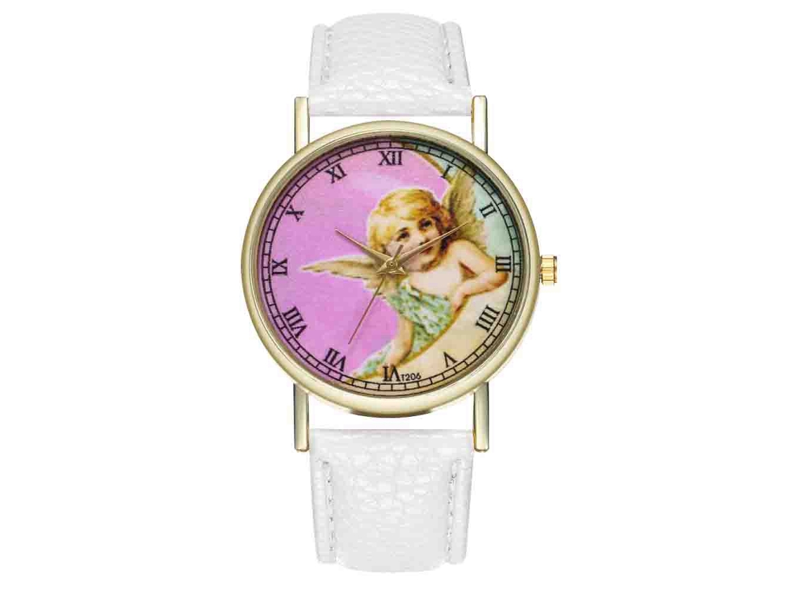 Reloj De Pulsera Analógico De Cuarzo Clásico Para Mujer Zhoulianfa, Color Blanco.