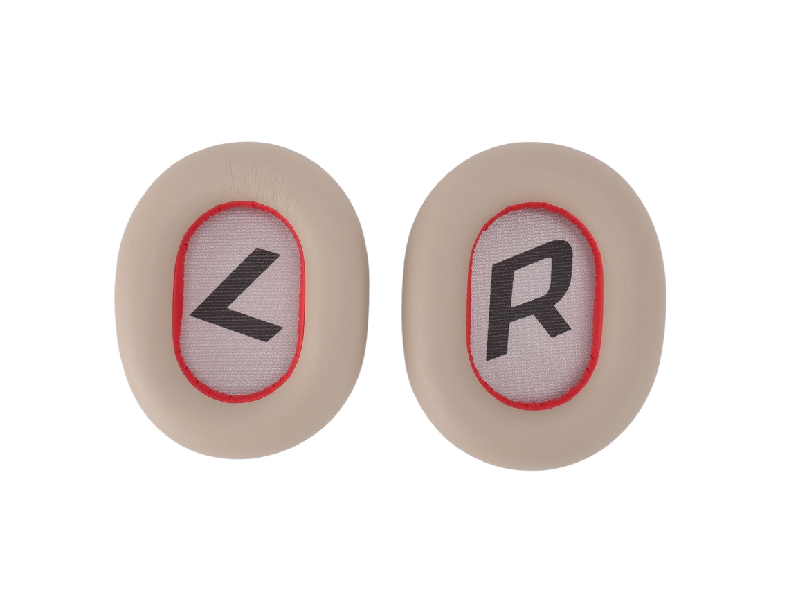 Almohadillas De Repuesto Para Auriculares Plantronics Backbeat Pro2 Se Voyager 8200 Uc, De Piel Proteínica Blanca.