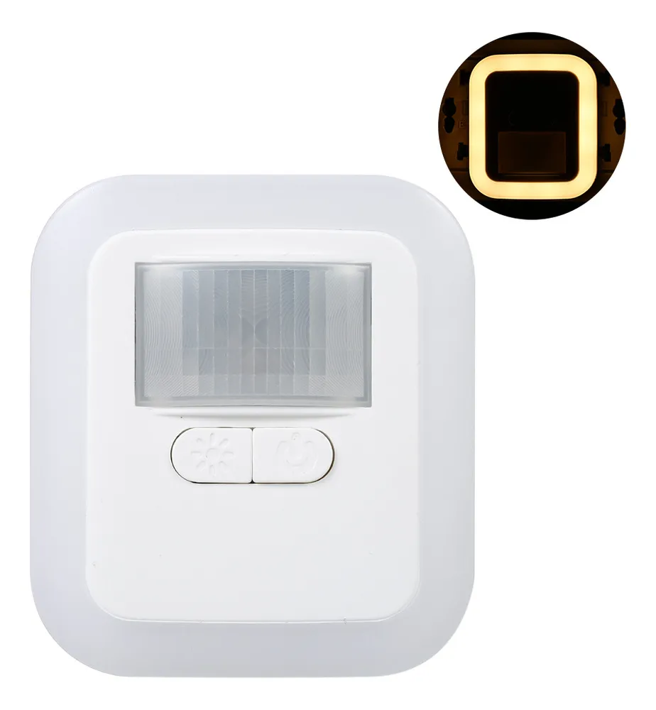 Nueva luz nocturna LED con sensor de movimiento, enchufe de avayotoy