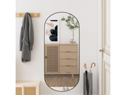 Espejo de Pared Oval 40X90 cm Vidrio Decoración