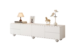 Mueble Tv 175x38 Cm - Diseño Moderno, Bajo, Elegante - Blanco