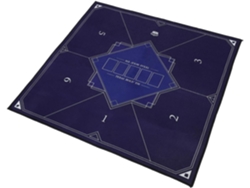 Tapete de póker portátil antideslizante para juegos de mesa.