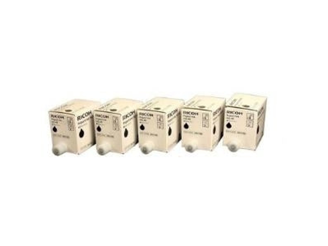 Hq40 5er Pack Negro Tintenpatrone Original Para Priport Dx4542, Jp4500 Ricoh (893188)