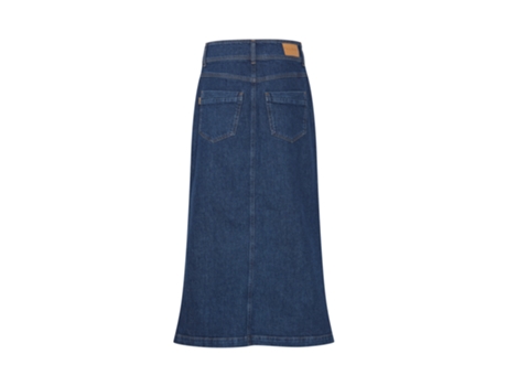 Falda de Mujer PULZ JEANS Vaquera Malle Mezclilla Azul (38)
