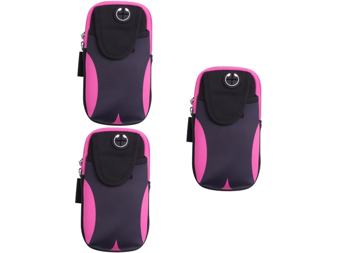 Juego De 3 Brazaletes Deportivos Para Teléfono Móvil, Funda De Fitness, Estuche Para Llaves, Cómodos Y Transpirables.