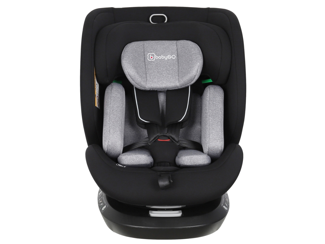 Silla de coche Babygo talla I 40 150 cm, protección 360º, rotación gris