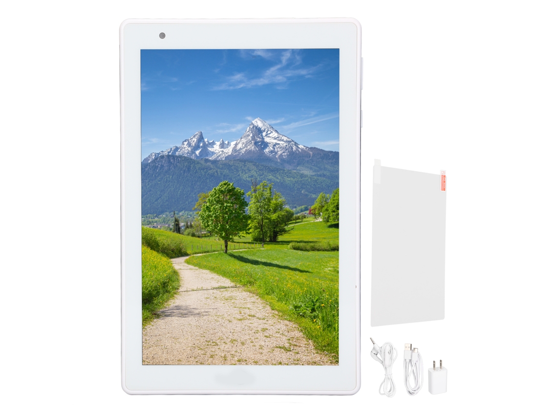 Tableta de 8 pulgadas, 4 GB/64 GB de RAM, doble SIM, 8000 mAh, doble cámara, Wi-Fi, luz dorada