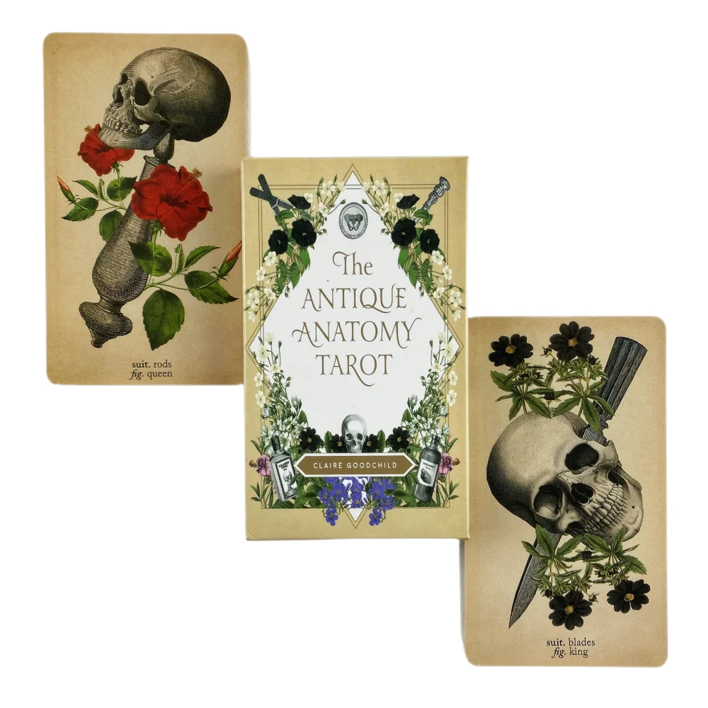 Cartas De Tarot Anatómicas Antiguas, Cartas Oráculo De 78 Cartas, Versión En Inglés, Tablero De Juego De Adivinación
