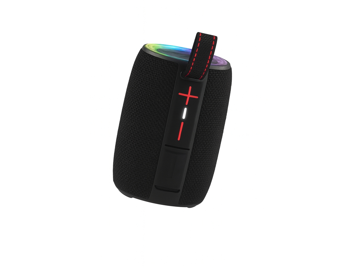 Coluna Wireless Portátil Com Luz Led 8w Sanda Sk-17 Preto