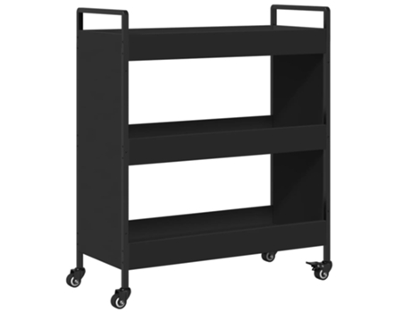 Carrito de cocina madera de ingeniería negro VIDAXL (70x30x82 cm)
