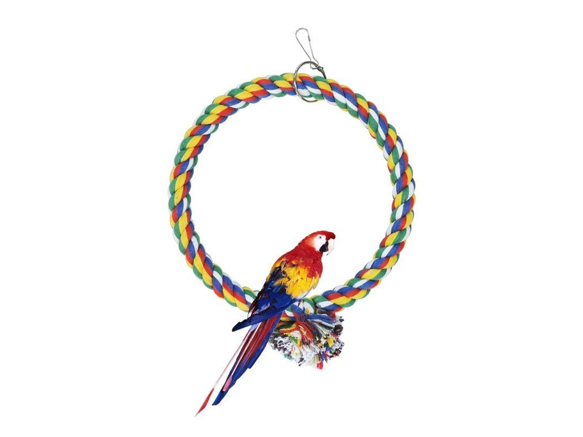 Columpio Para Pájaros Linjou, Juguete Colgante De Cuerda De Algodón Resistente A Picaduras, Percha Para Loro (s)