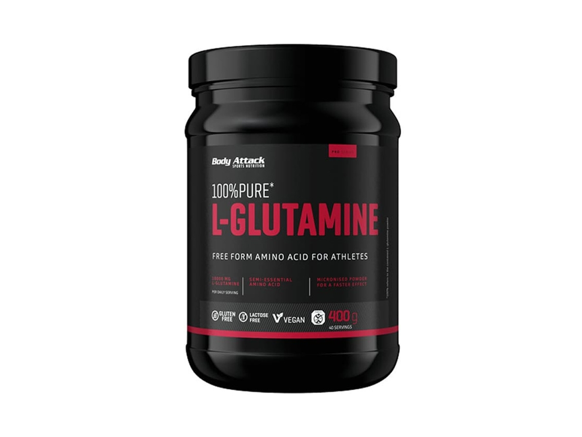 L-glutamina pura Body Attack Nutrition (400 g)