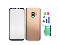 Kit De Reemplazo Para El Cristal Frontal Y La Cubierta Trasera De La Pantalla Del Samsung S9 G960 Gold