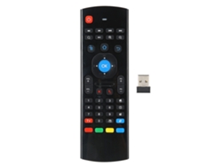 Controle Remoto Sem Fio Mx3 2.4g Com Mouse De Movimento E Sensor Infravermelho Para Tv E Pc