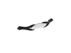 Tirador Para Mueble De Zamac Y Porcelana Distancia Entre Centros 128mm Barniz Negro Mate Lote De 25