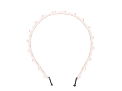 Diadema De Aleación Con Perlas Falsas Para Mujeres, Accesorio De Pelo De Moda Para Bodas Y Fiestas