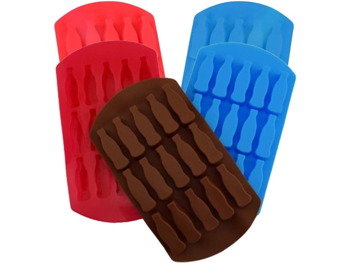 VVJIJILLY Forma Para Cubos De Gelo 5pcs, Forma De Silicone Com 15 Cavidades Para Chocolate, Gelatina, Doces, Gelo, Whisky, Coquetéis