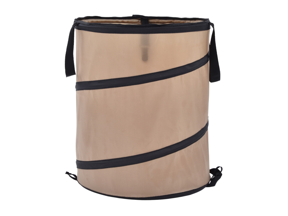 Cubo de basura plegable Laxiscreed de 37,8 L, acero Oxford.