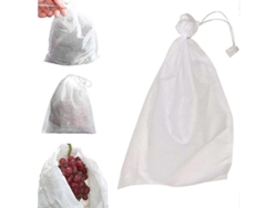 Bolsas protectoras para frutas y verduras con cordón ajustable, impermeables y transpirables, de material no tejido, 50 unidades (modelo 2026).