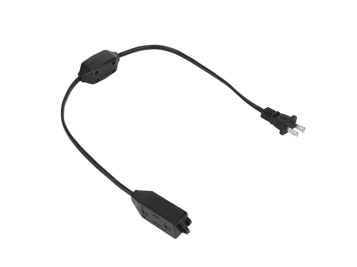 Cable De Alimentación Nema 1 15p A Nema 1 15r Con 3 Tomas Y Interruptor, 0,64 M De Pvc