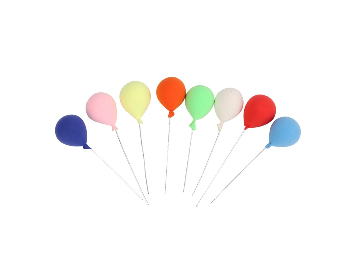 8 Globos Decorativos De Resina A Escala 1:12 Para Accesorios De Jardín De Casa De Muñecas