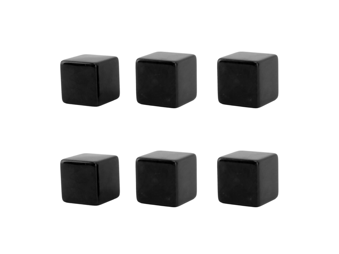 6 Dados De Plástico En Blanco Sin Terminar Para Armar, De 6 Caras, Para Enseñanza Y Fiestas.