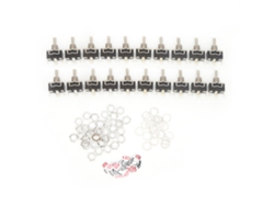 20 Interruptores De Palanca Led Berm, 3 Niveles, 3 Pines, Encendido/apagado/encendido, 15 A 250 Vca Con Accesorios