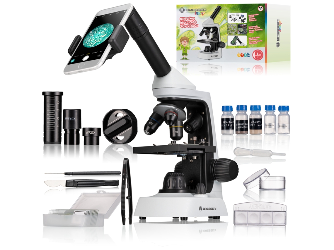 Microscopio Bresser Junior con aumento de 40x a 2000x