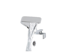 Grifo para lavabo de sobremesa, control de agua fría y caliente, color plateado OEM