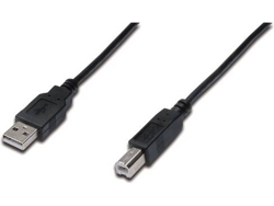 Cable USB ASSMANN ELECTRONIC USB A/USB B 1.8 m Macho/Macho Negro