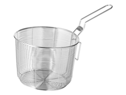 Cesta de alambre redonda para freír Slowmoose, colador de 16 cm