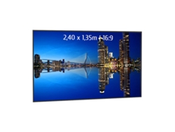 Pantalla de proyección fija con marco ultrafino 2,20 x 1,24m, Formato 16/9
