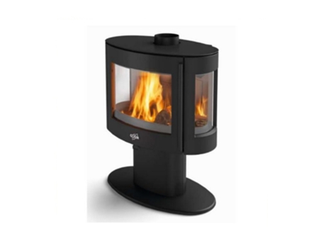 Estufa de leña de hierro fundido 9kw coggia negra 388142000053 - GODIN