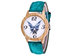 Reloj De Pulsera De Cuarzo Para Mujer Con Pedrería Y Correa De Piel Sintética (rojo)