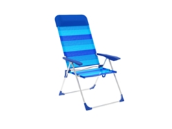 Silla Plegable Marbueno Rayas Azul 69 x 109 x 58 cm