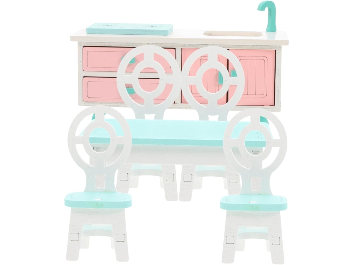 Muebles Para Casas De Muñecas, Mesas, Sillas, Modelos En Miniatura, Armarios, Cocina