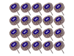 2026-20 Ruedas Abrasivas 80 Grit, 32mm Para Herramientas Rotatorias Dremel, Lijado Y Pulido