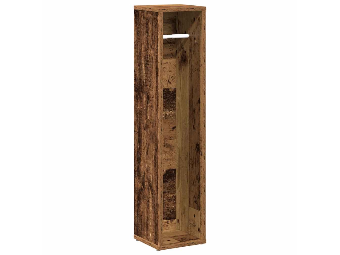 Maison Exclusive - Mueble De Baño Con Portarrollos De Papel Higiénico, Madera Antigua, 20,5 X 20 X 90 Cm