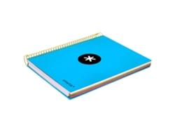 Cuaderno LIDERPAPEL Série Antartik 100g/m² Azul horizontal (A5)